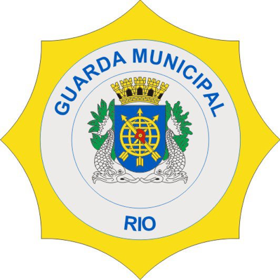Um distintivo que diz guarda municipal rio
